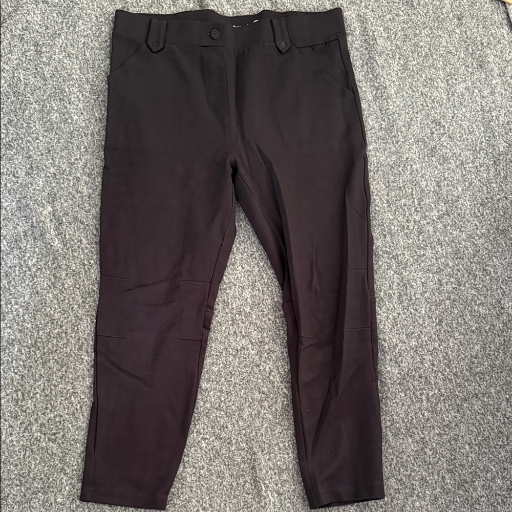 Betabrand Black Dress Pants Jumpsuit
